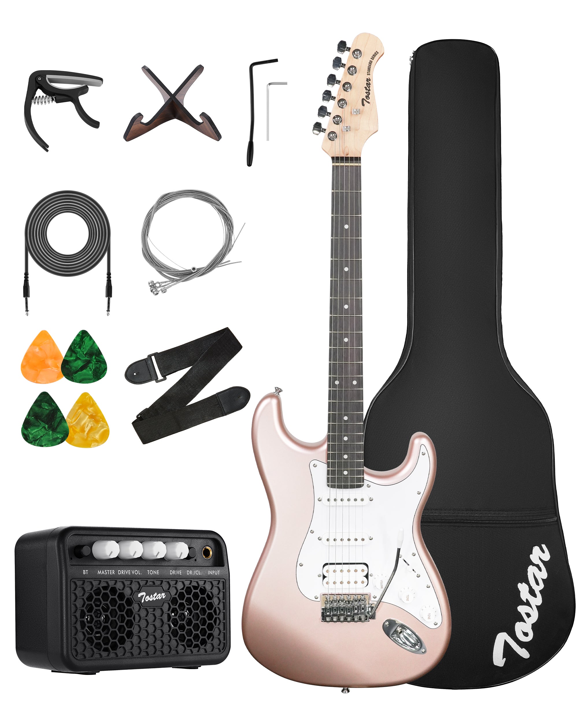 Tostar TST-112 Electric Guitar, H-S-S Pick Up