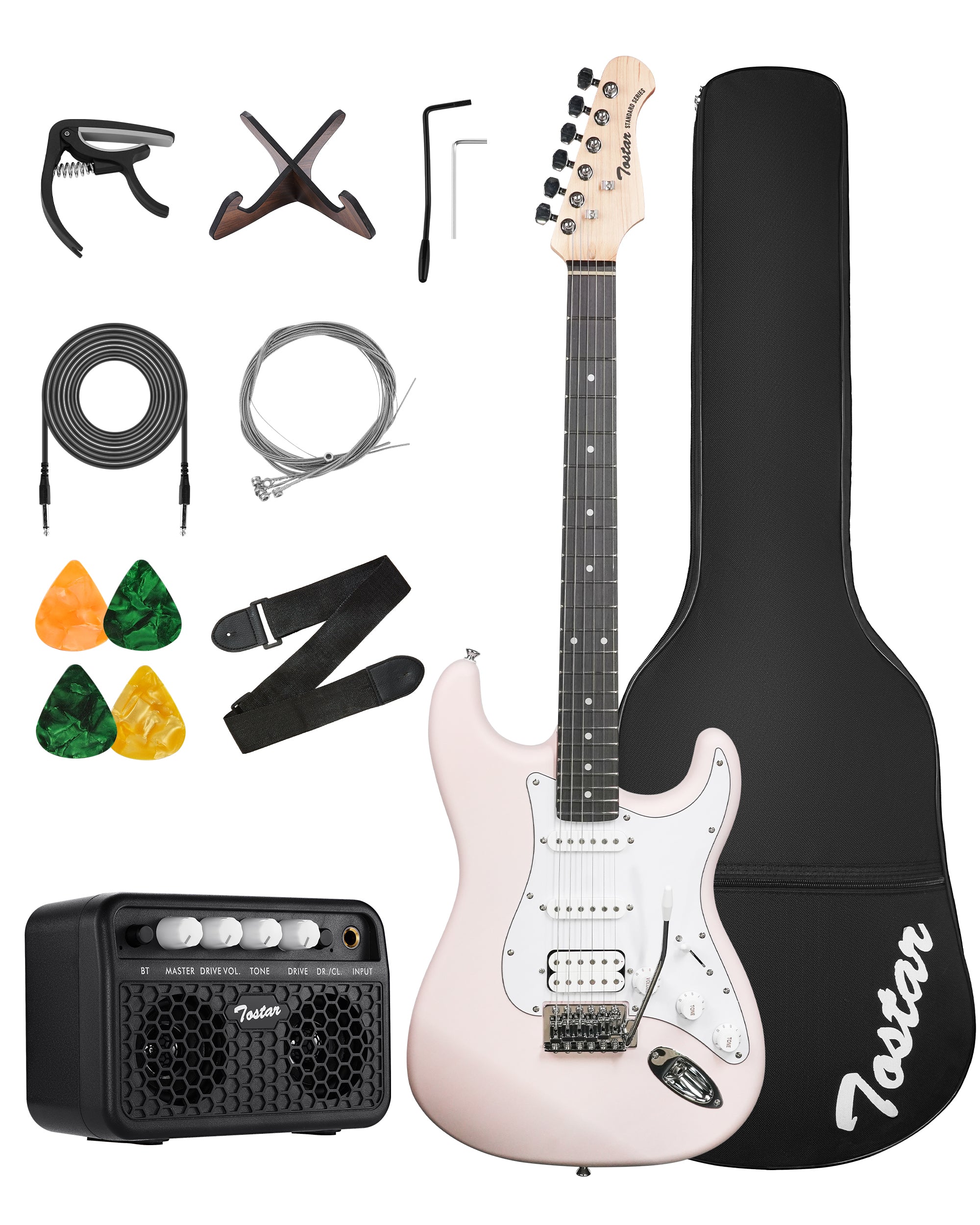 Tostar TST-112 Electric Guitar, H-S-S Pick Up