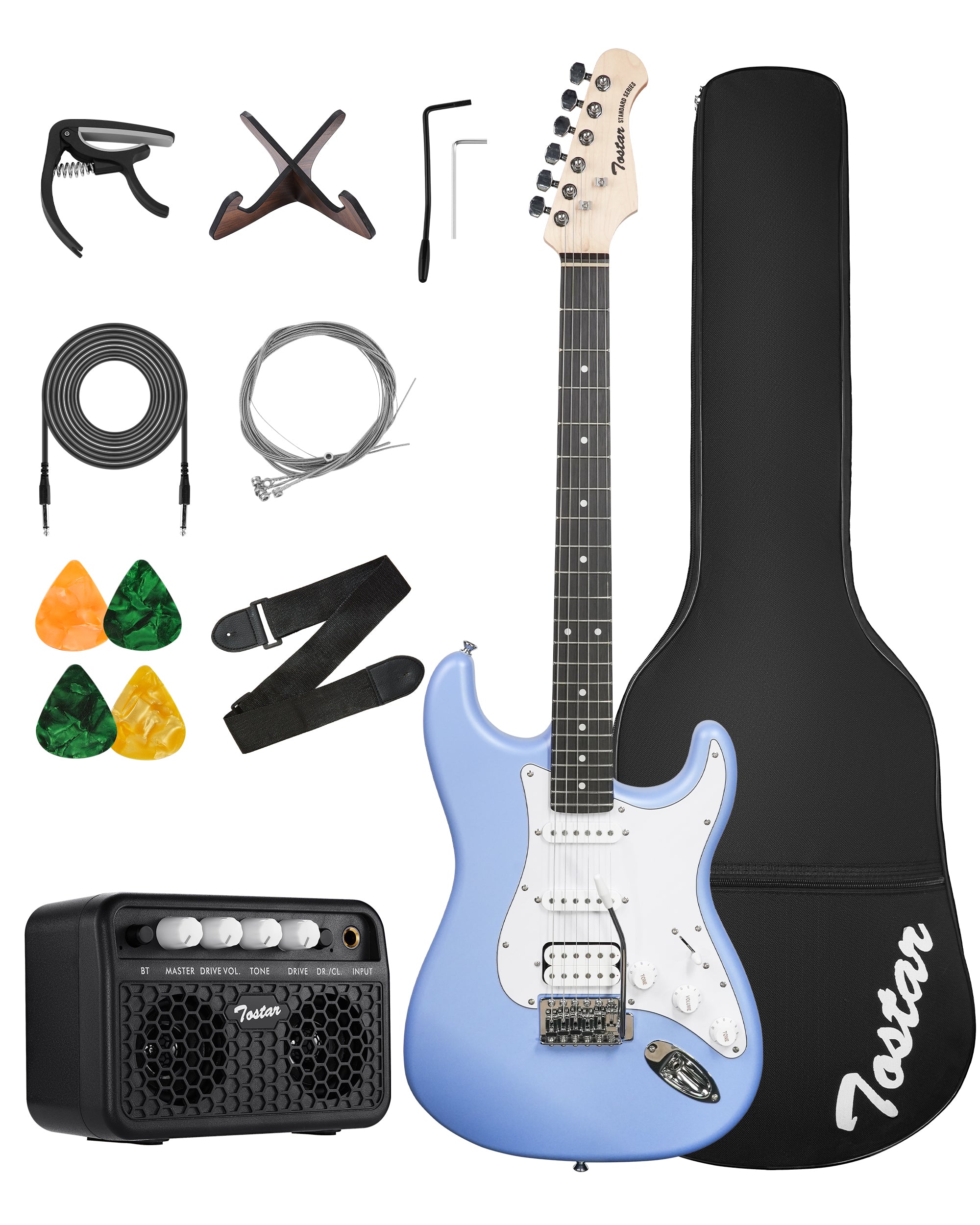 Tostar TST-112 Electric Guitar, H-S-S Pick Up