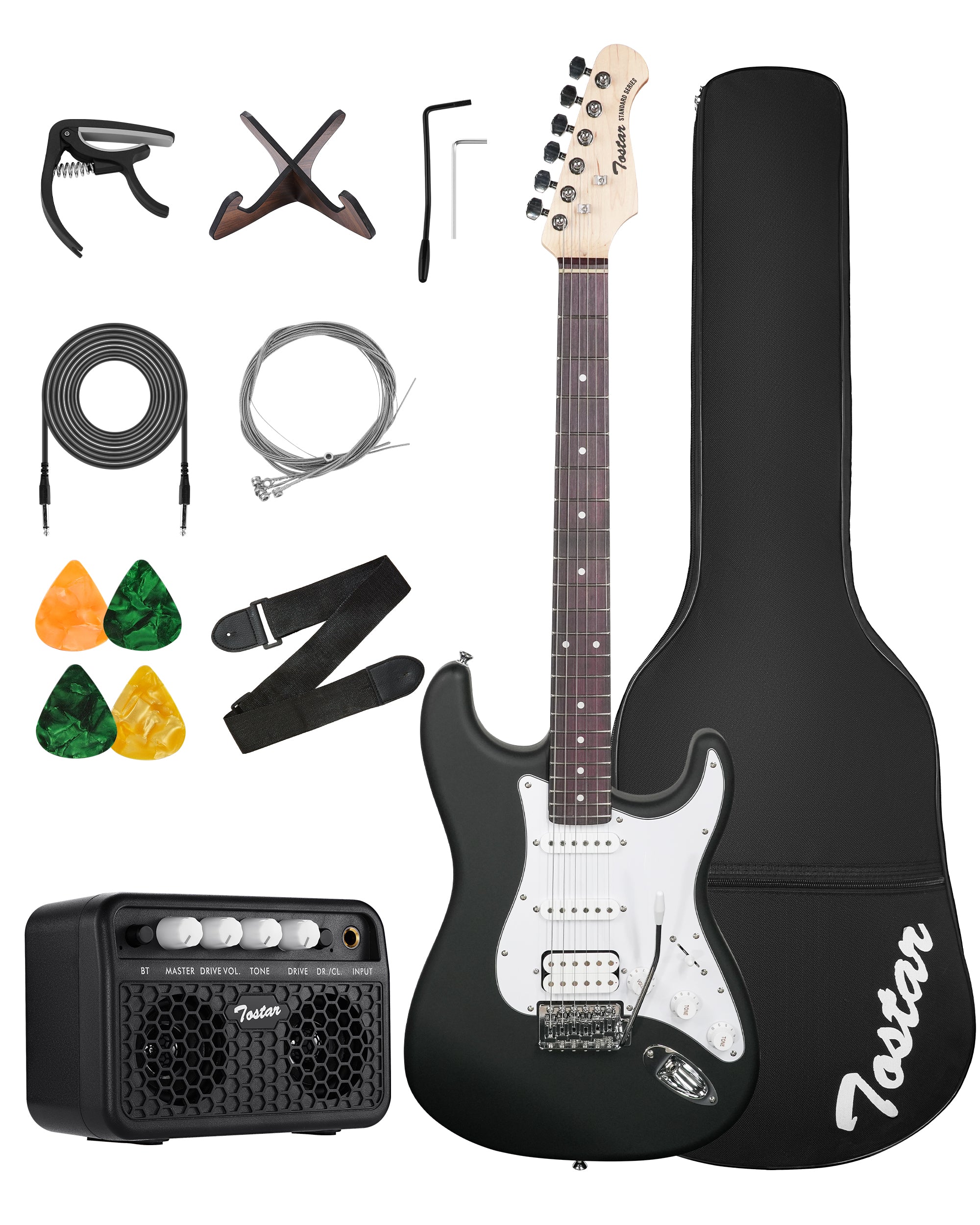 Tostar TST-112 Electric Guitar, H-S-S Pick Up
