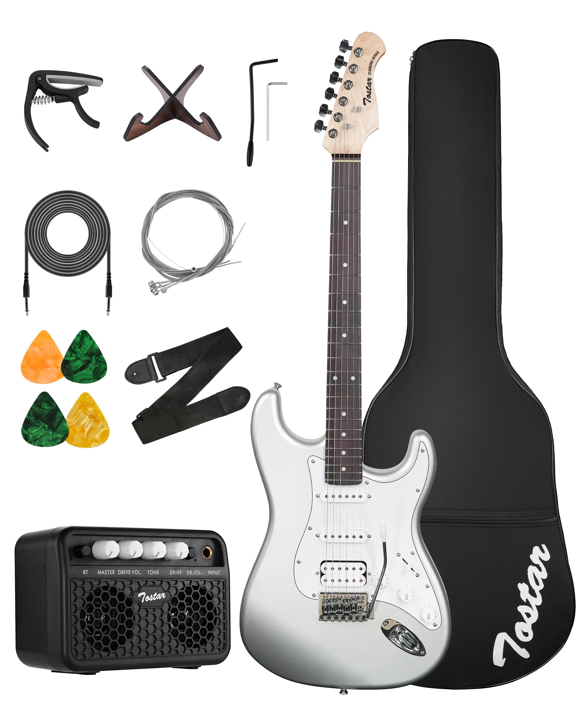 Tostar TST-112 Electric Guitar, H-S-S Pick Up