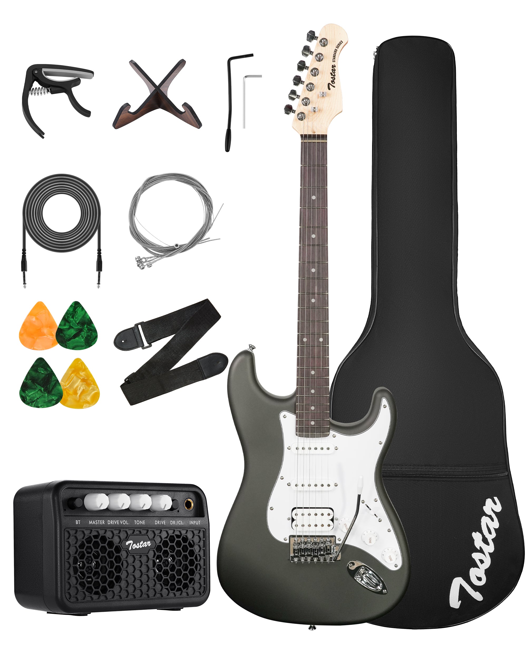 Tostar TST-112 Electric Guitar, H-S-S Pick Up