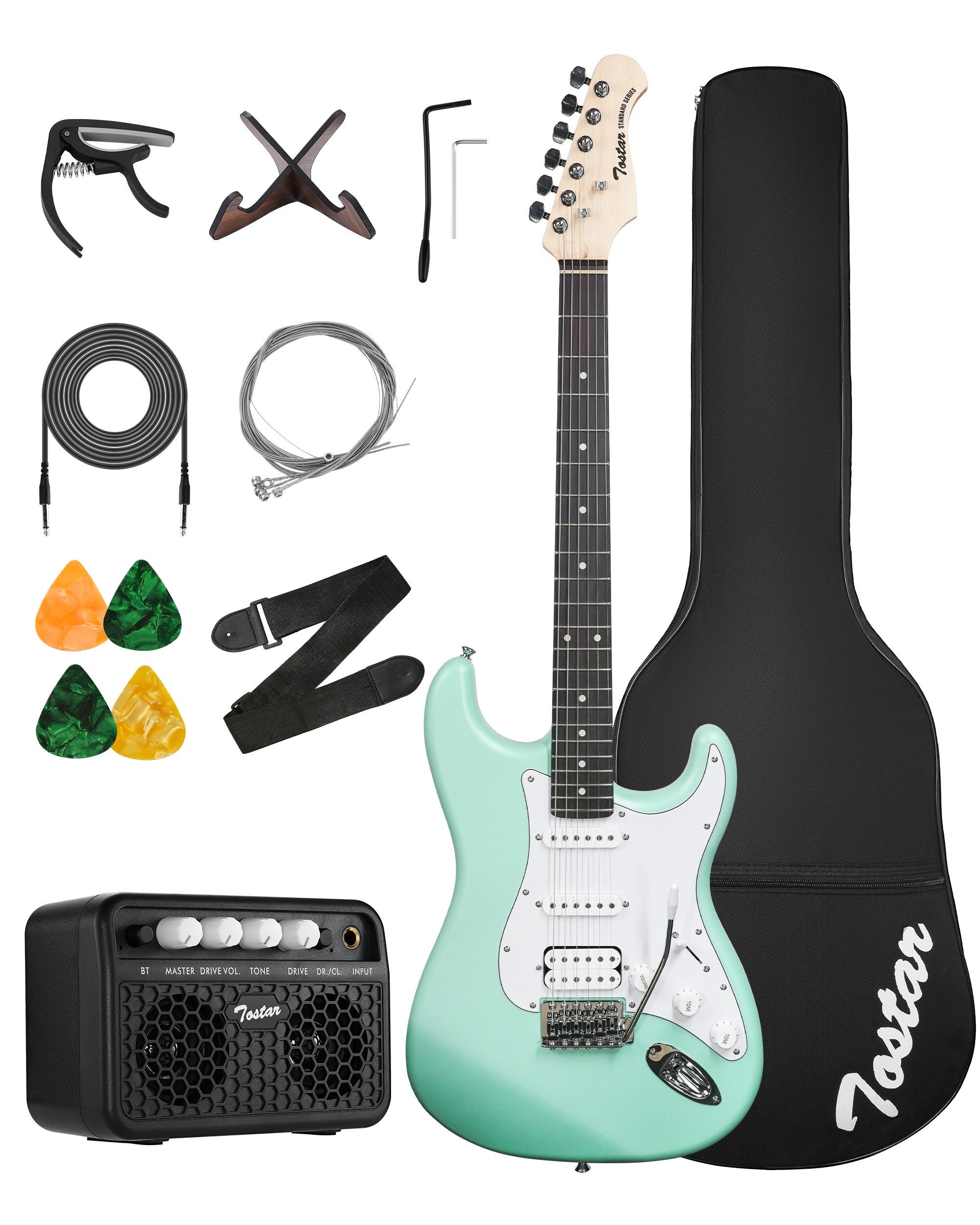 Tostar TST-112 Electric Guitar, H-S-S Pick Up