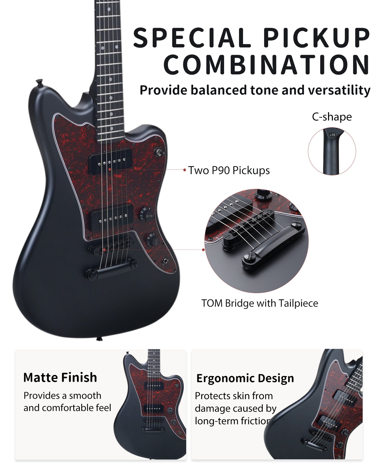 Tostar TJM-160 JM Electric Guitar Set