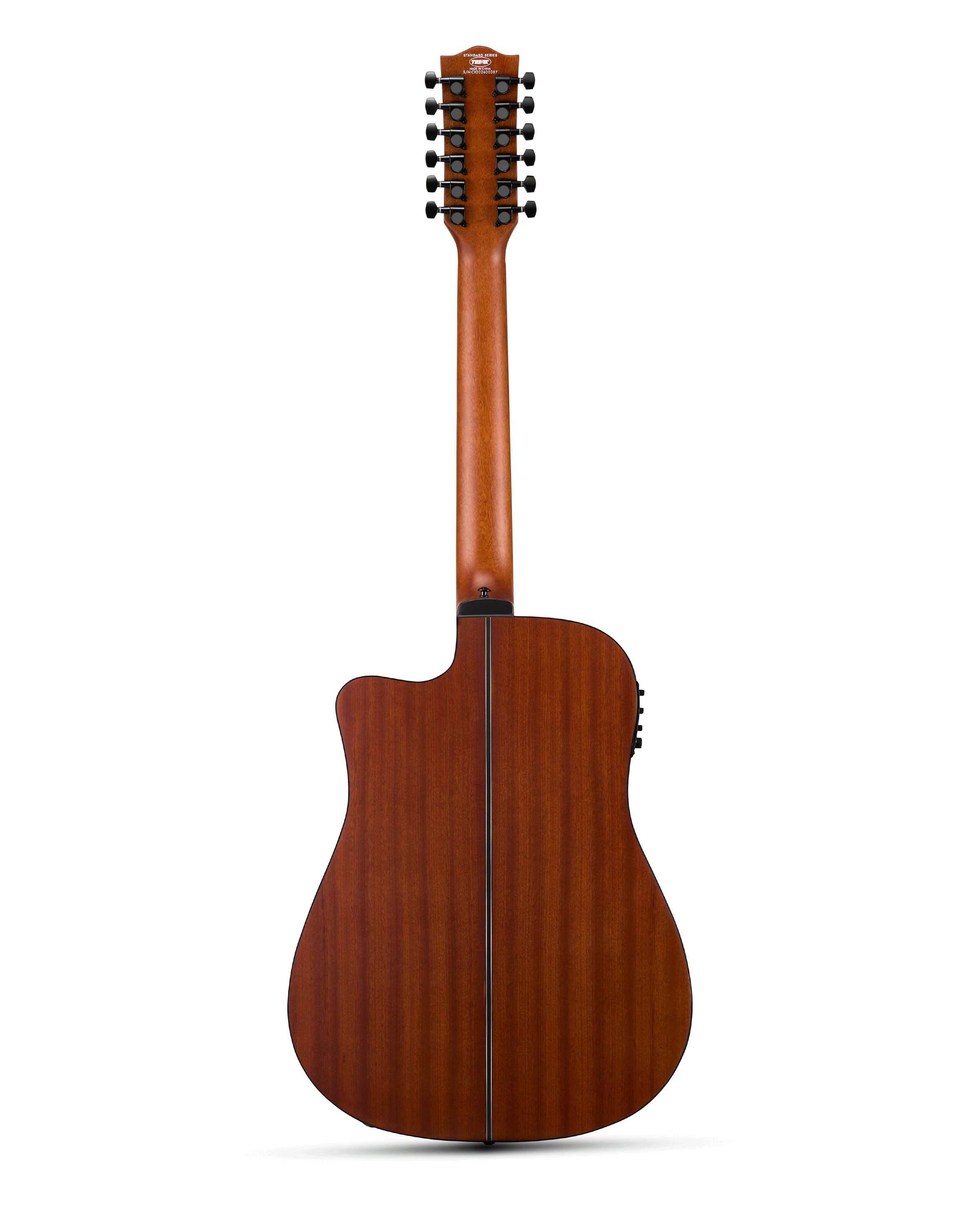 TOSTAR 42-Inch 12-String Acoustic-Electric Guitar Kit – Dreadnought Body, Spruce Top, Built-in 4-Band EQ