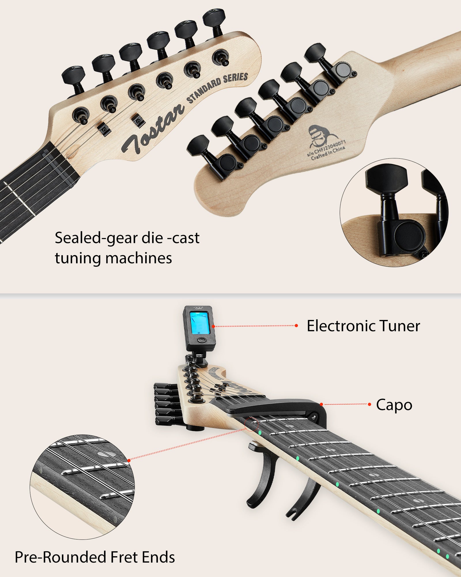 Tostar TST-140 ST Electric Guitar Set