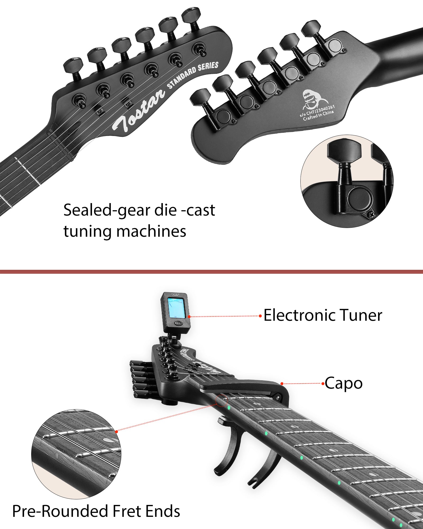 Tostar TJM-160 JM Electric Guitar Set