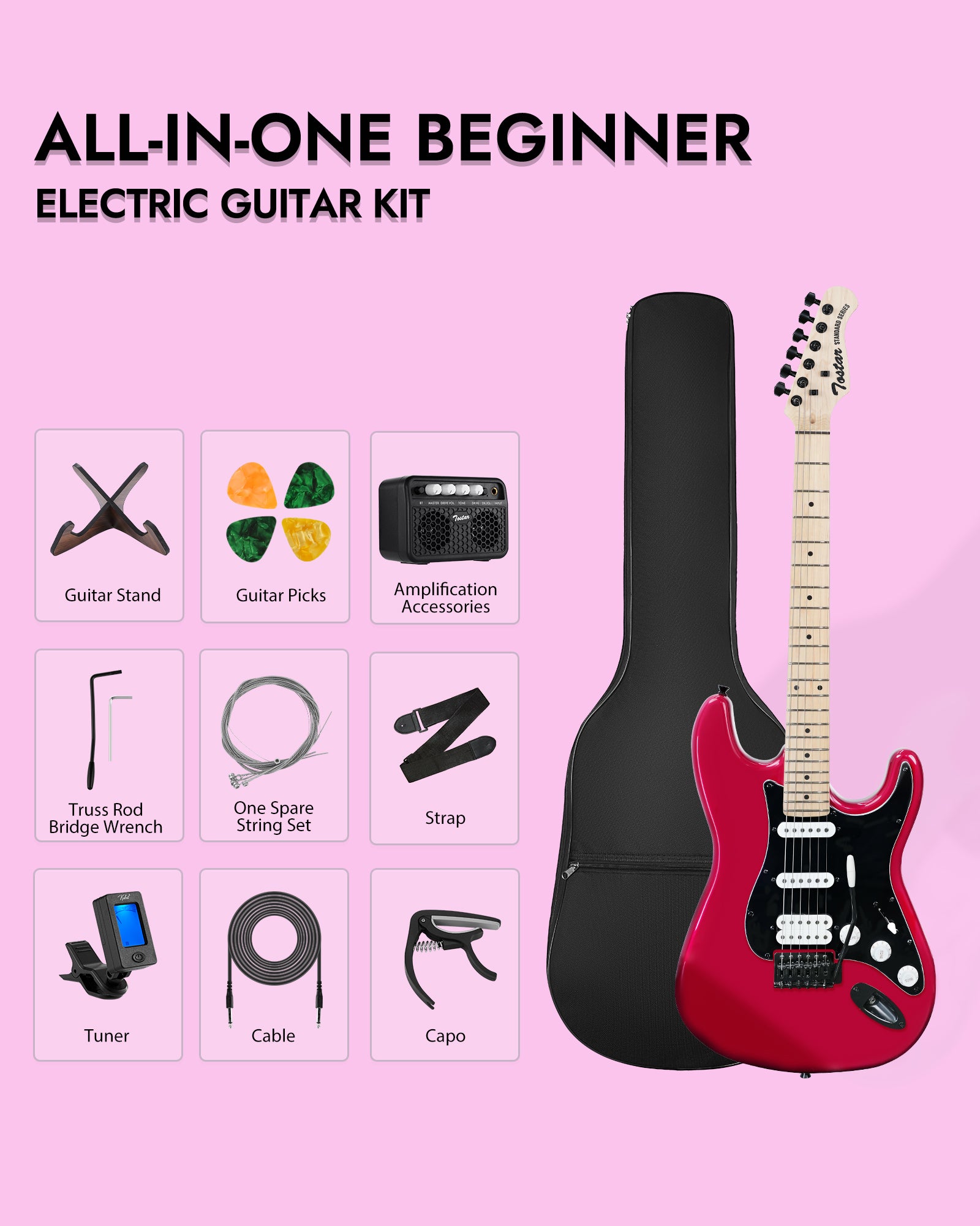 Tostar TST-320 ST Electric Guitar Set