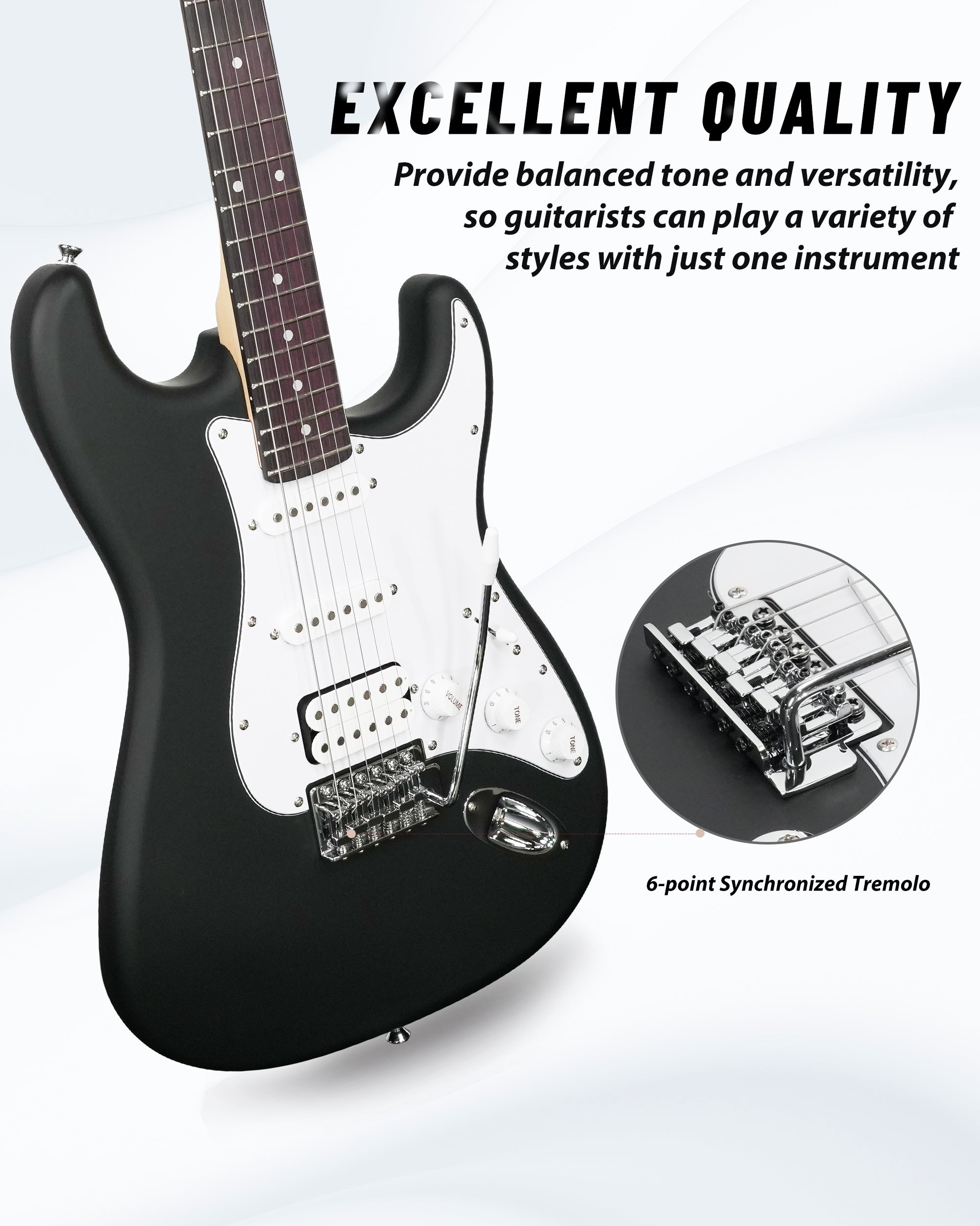 Tostar TST-112 Electric Guitar, H-S-S Pick Up
