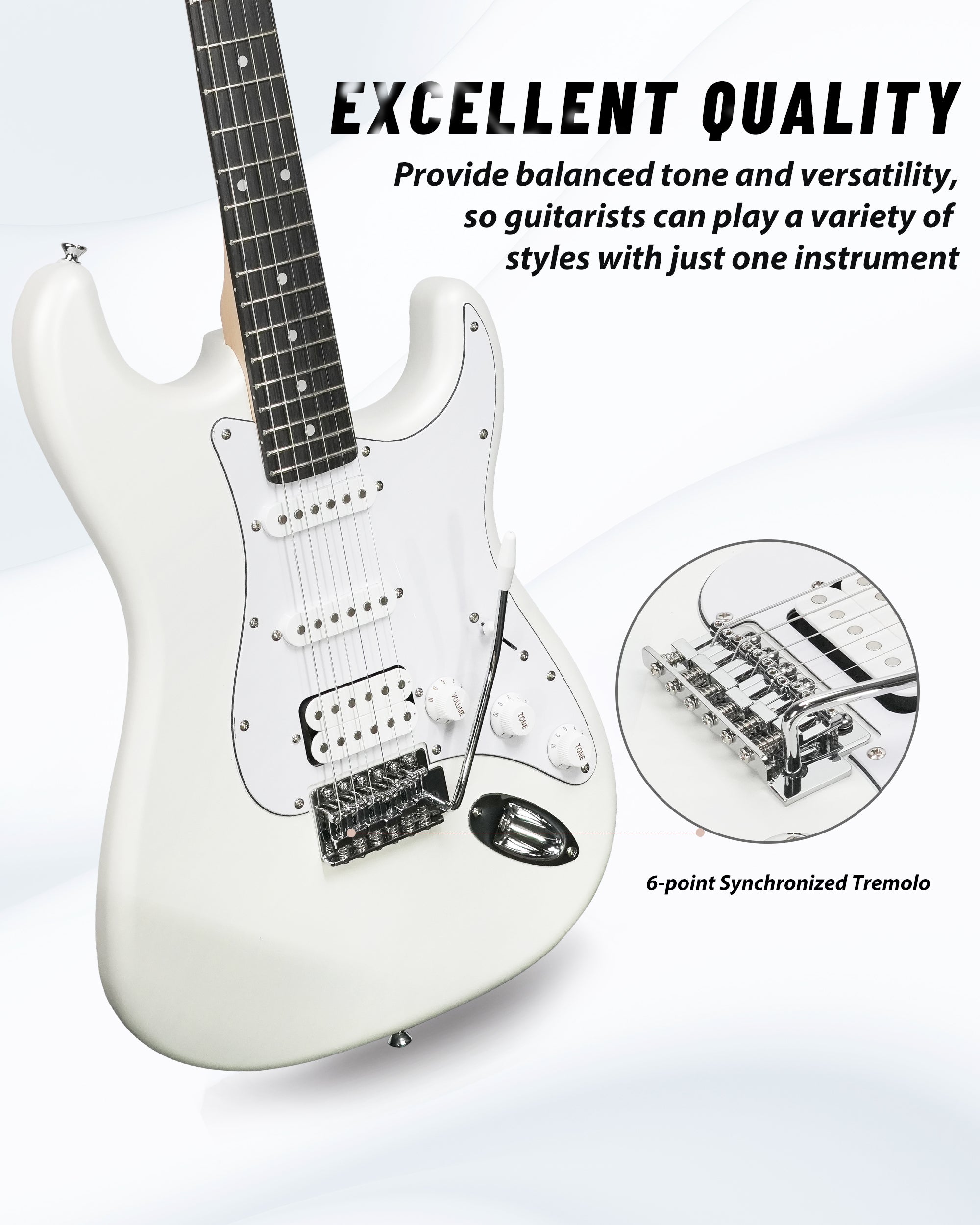 Tostar TST-112 Electric Guitar, H-S-S Pick Up