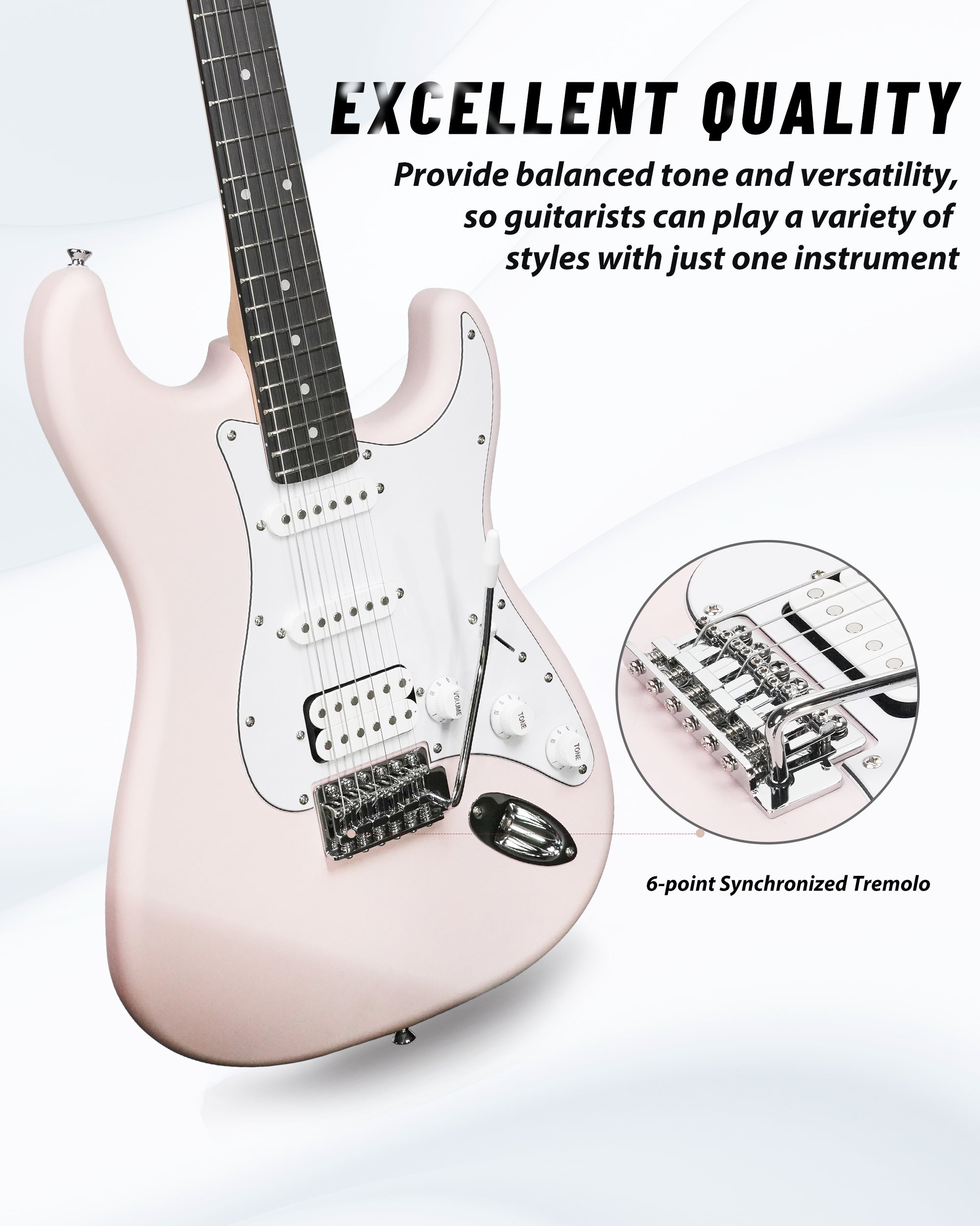 Tostar TST-112 Electric Guitar, H-S-S Pick Up