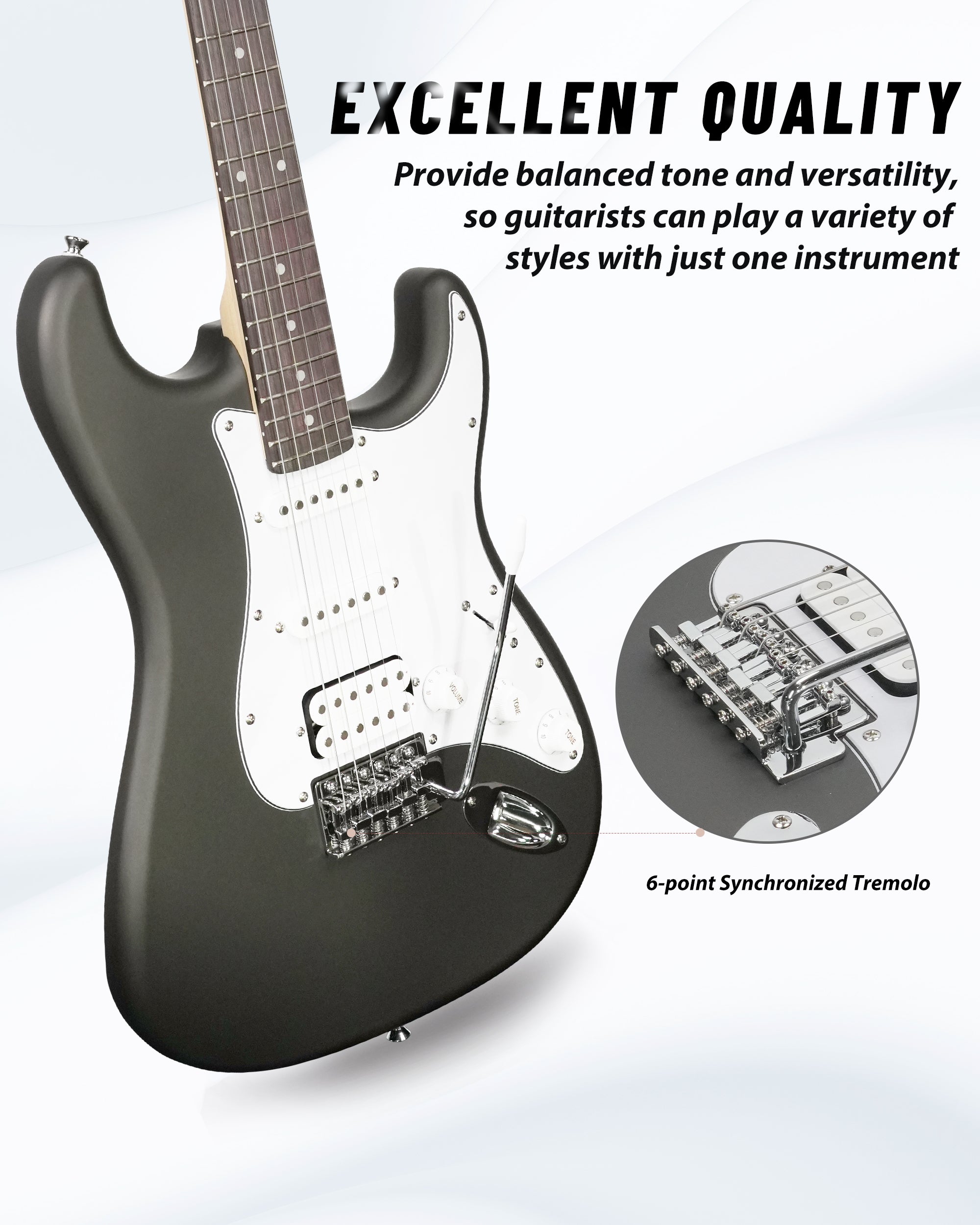 Tostar TST-112 Electric Guitar, H-S-S Pick Up