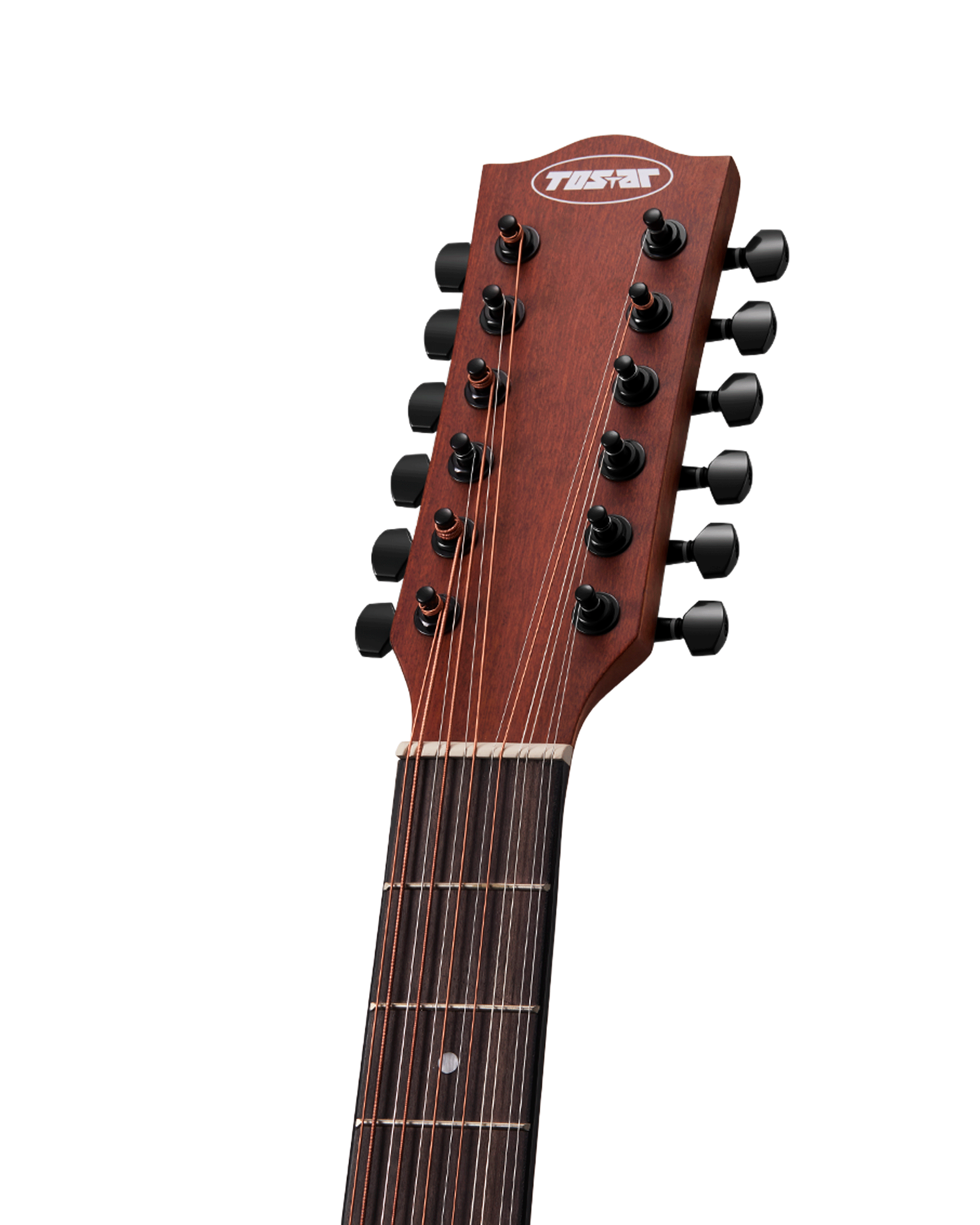 TOSTAR 42-Inch 12-String Acoustic-Electric Guitar Kit – Dreadnought Body, Spruce Top, Built-in 4-Band EQ