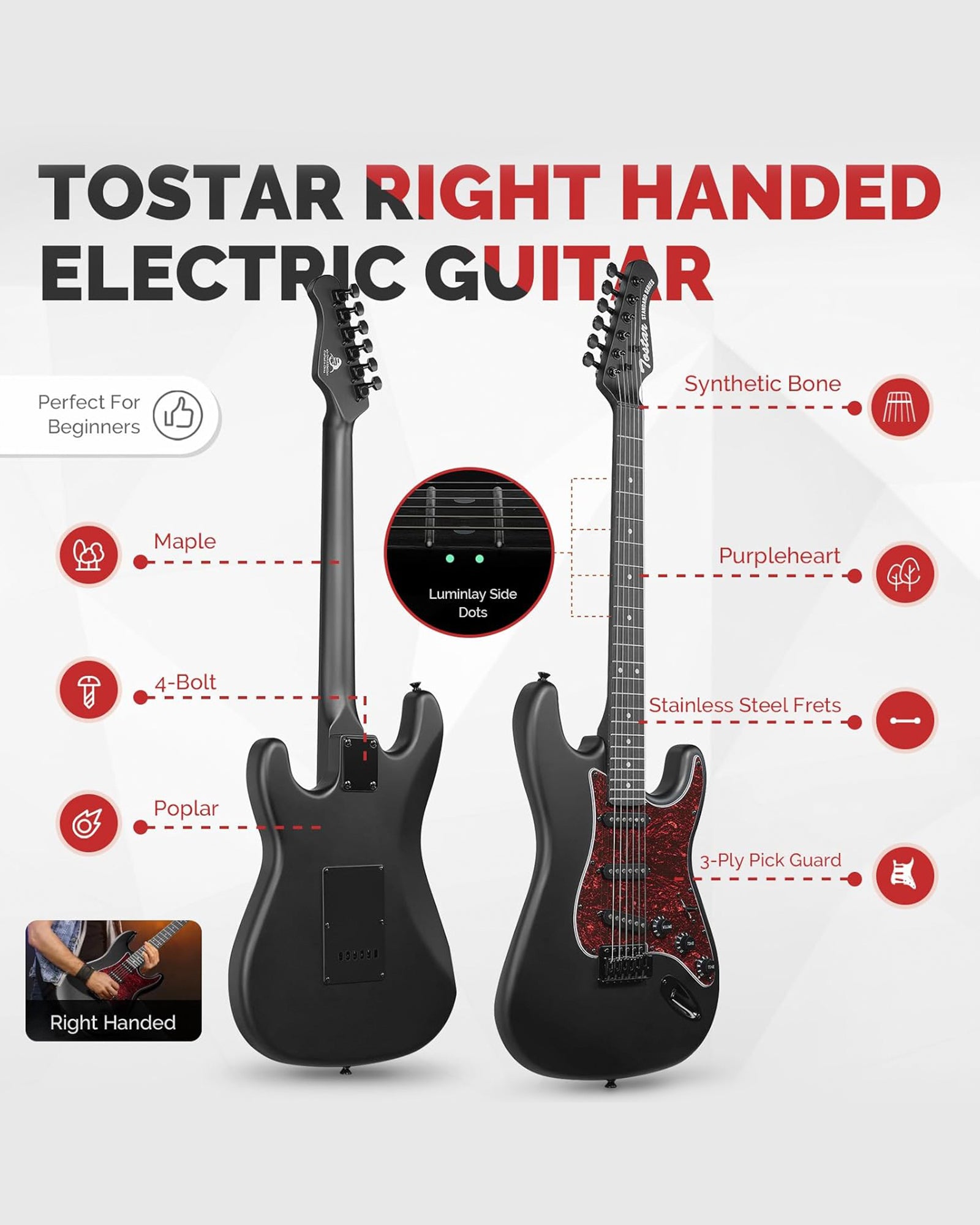 Tostar TST-130 ST Electric Guitar Set