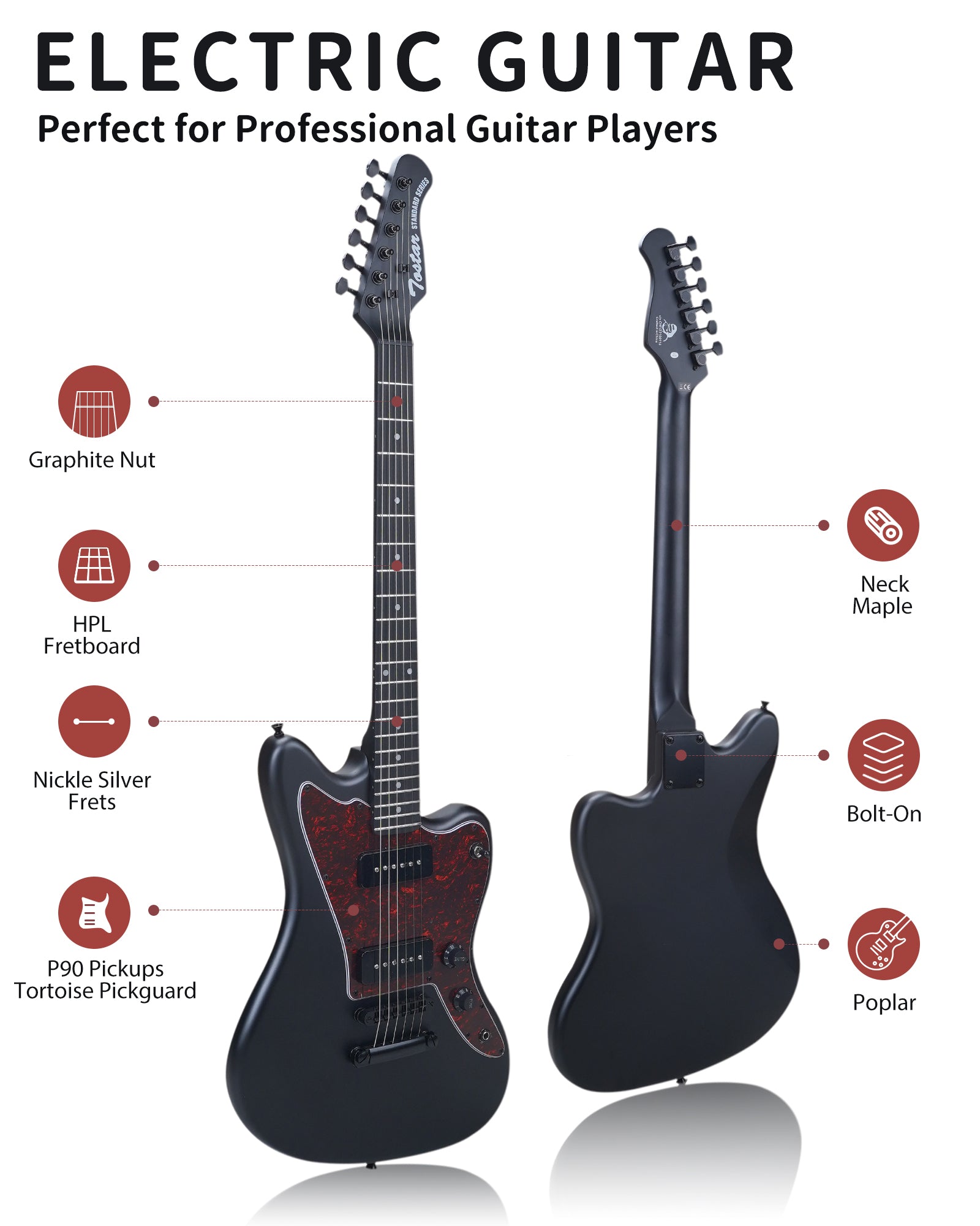 Tostar TJM-160 JM Electric Guitar Set