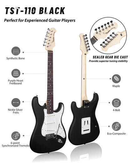 Tostar TST-110 39-inch Electric Guitar, S-S-S Pick Up
