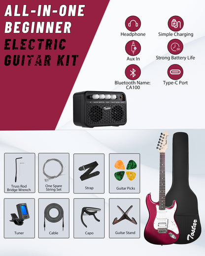 Tostar TST-112 Electric Guitar, H-S-S Pick Up