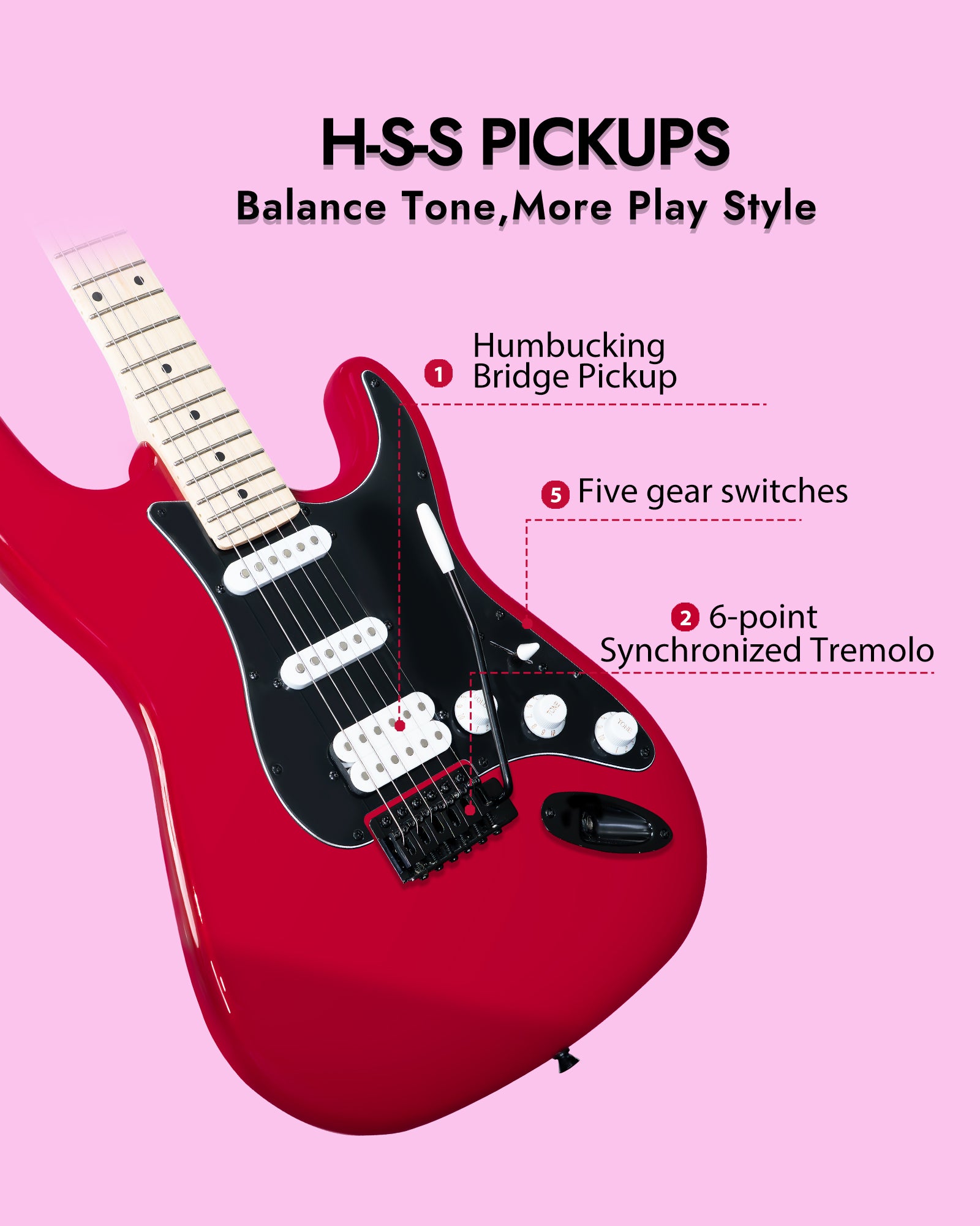 Tostar TST-320 ST Electric Guitar Set