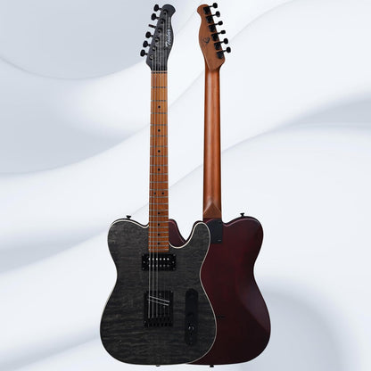 Tostar TTE-300 39-inch Electric Guitar H-H Pickups, Roasted Canadian Maple, Satin Finish