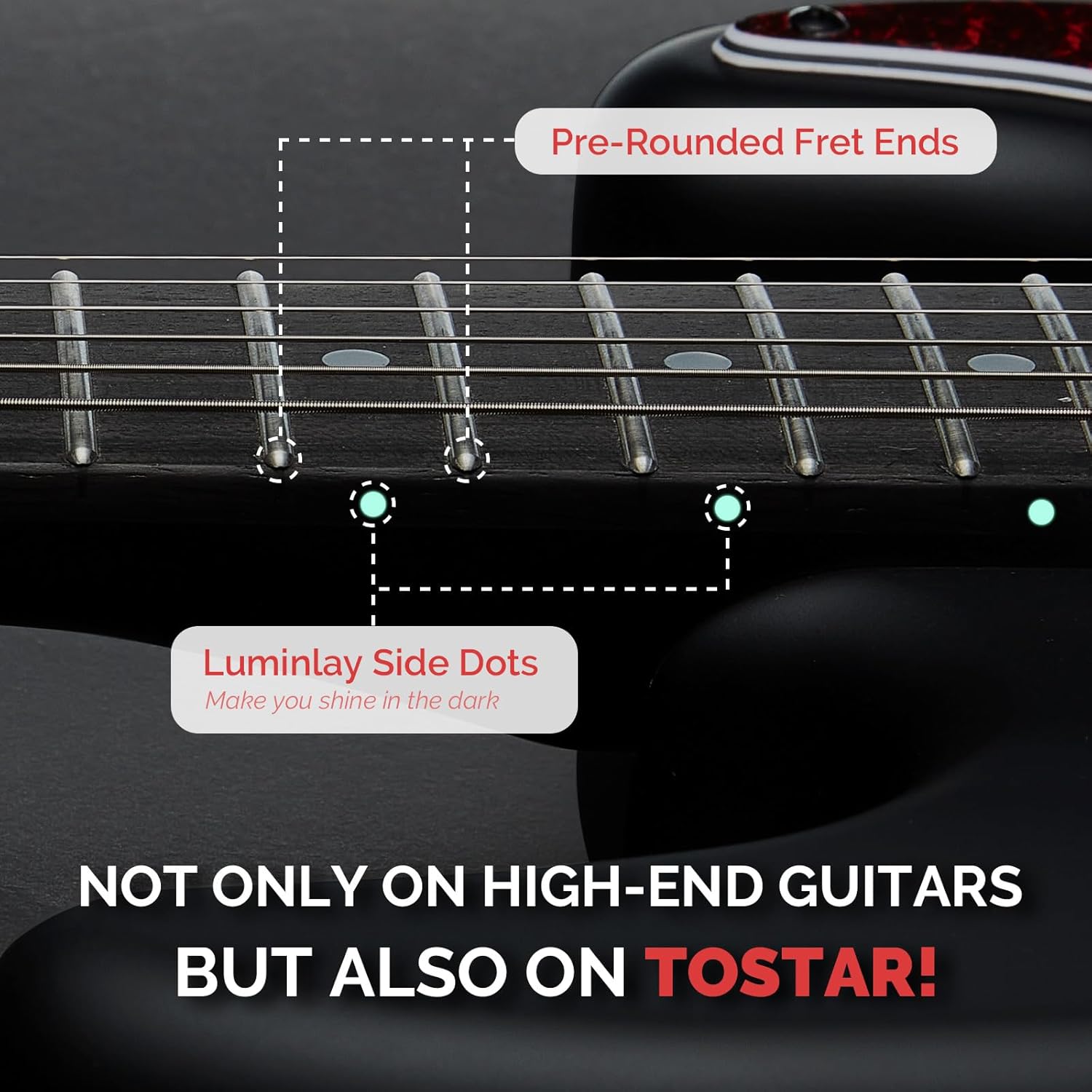 Tostar TST-130 39-inch Solid Body Electric Guitar Beginner Kits, S-S-S Pick Up