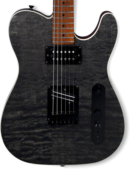 Tostar TTE-300 39-inch Electric Guitar H-H Pickups, Roasted Canadian Maple, Satin Finish
