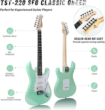 Tostar TST-220 39-inch Solid Right Hand Electric Guitar for Beginners