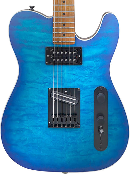 Tostar TTE-300 39-inch Electric Guitar H-H Pickups, Roasted Canadian Maple, Satin Finish